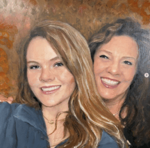 Portrait of a mother and Daughter by Maryanne Chisholm